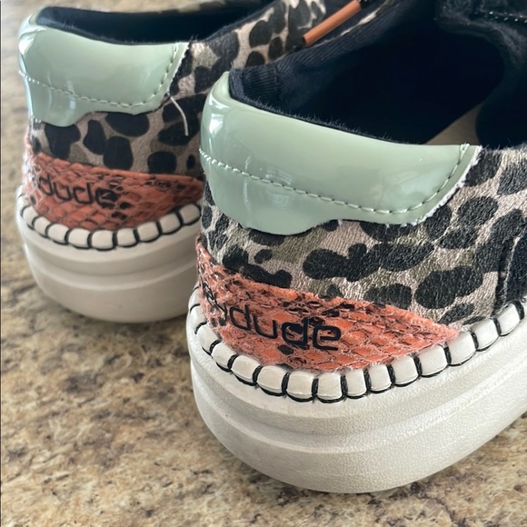 Hey Dude Leopard Print Slip-On Shoes - Picture 8 of 8